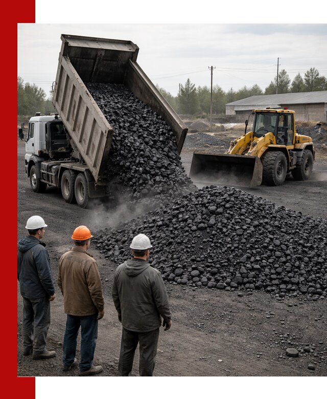 Доставка угля антрацита в Полысаеве с самосвалами и погрузкой