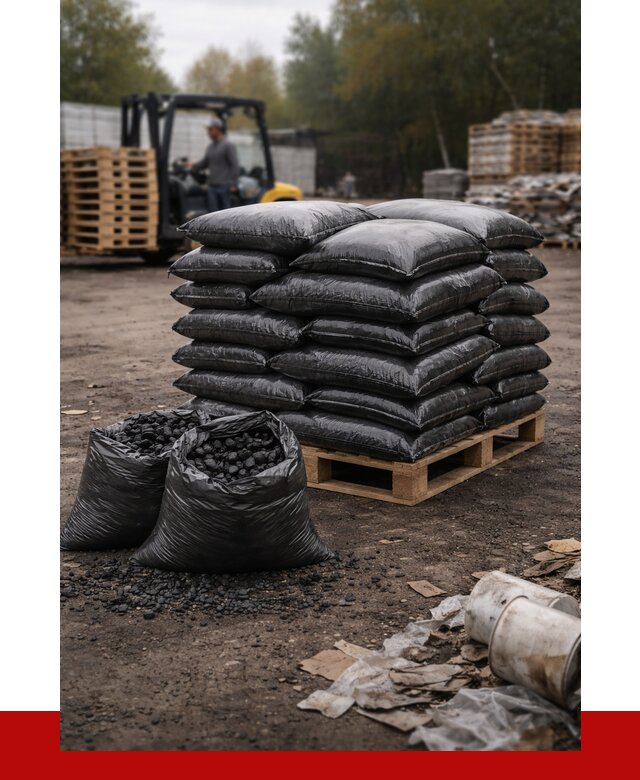 Купить уголь в мешках с доставкой в Полысаеве от 7712 р. | ПРОНЕРУДПлс