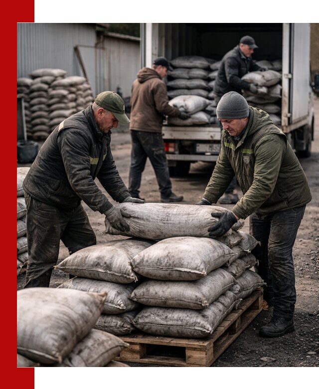 Доставка угля в мешках по выгодным ценам в Полысаеве
