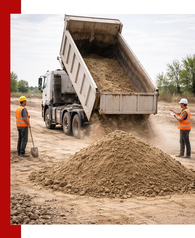 Доставка самосвалом 15 кубов в Полысаеве за город и по городу