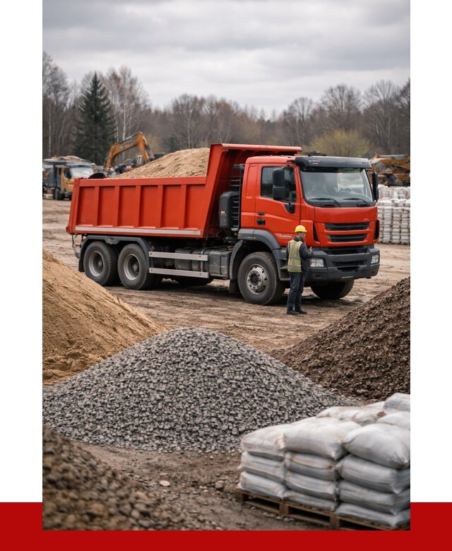 Доставка самосвалом 25 кубов в Полысаеве от 7712 р. | ПРОНЕРУДПлс