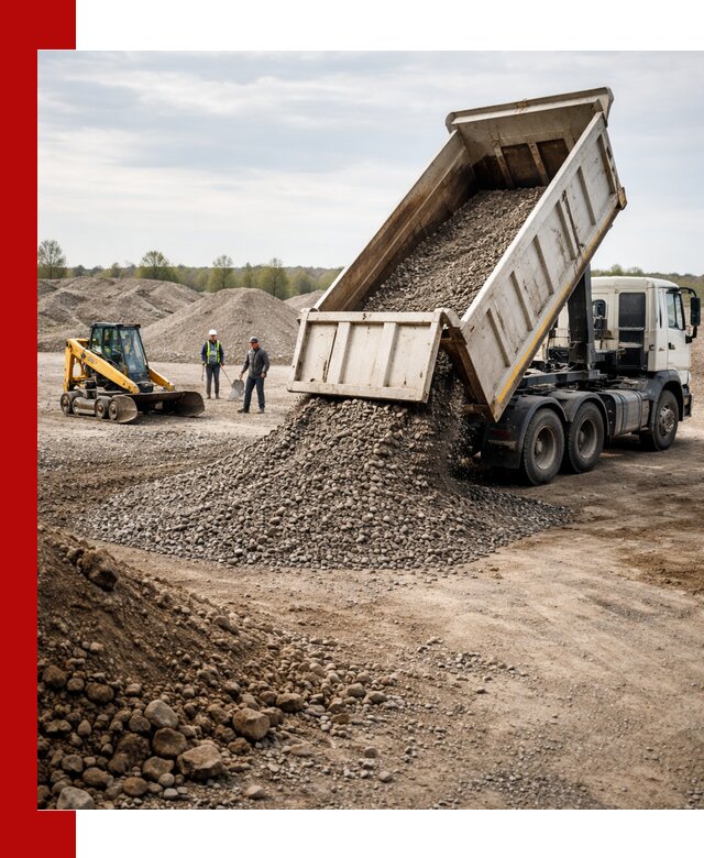 Доставка самосвалом 25 м³ в Полысаеве быстро и надежно