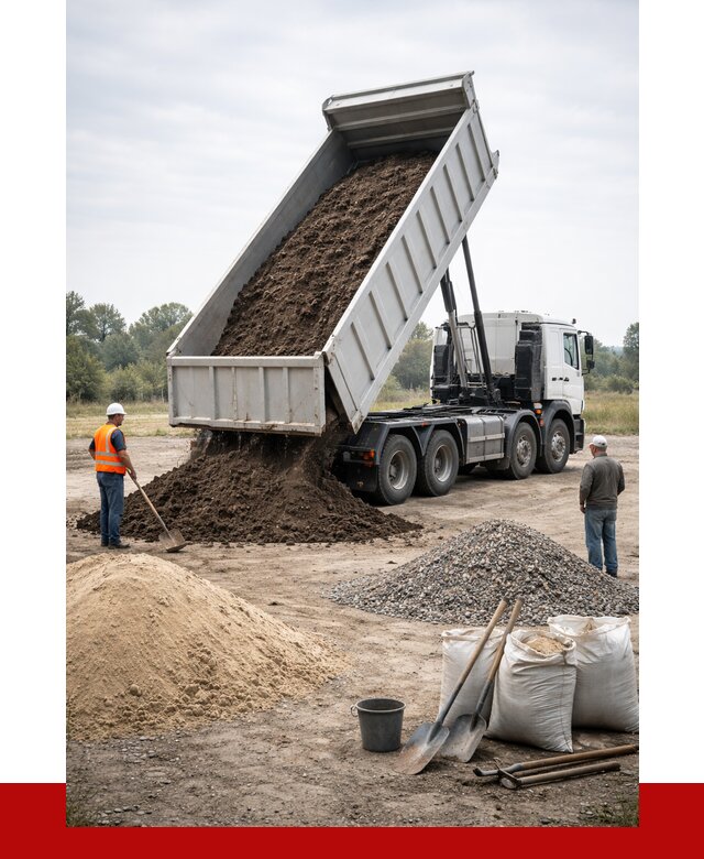 Доставка самосвалом 30 кубов в Полысаеве от 8741 р. | ПРОНЕРУДПлс
