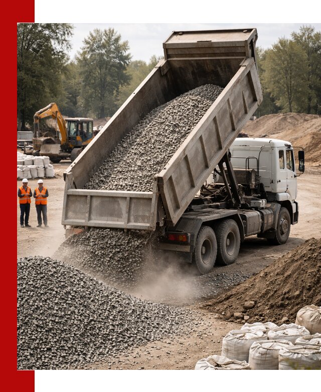 Аренда самосвала в Полысаеве для доставки сыпучих и нерудных материалов