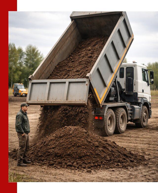 Аренда самосвала с водителем в Полысаеве для сыпучих грузов и навоза