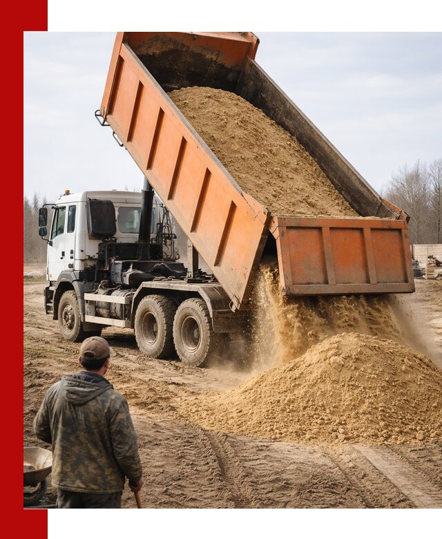 Аренда самосвала 20 тонн для перевозки грузов в Полысаеве