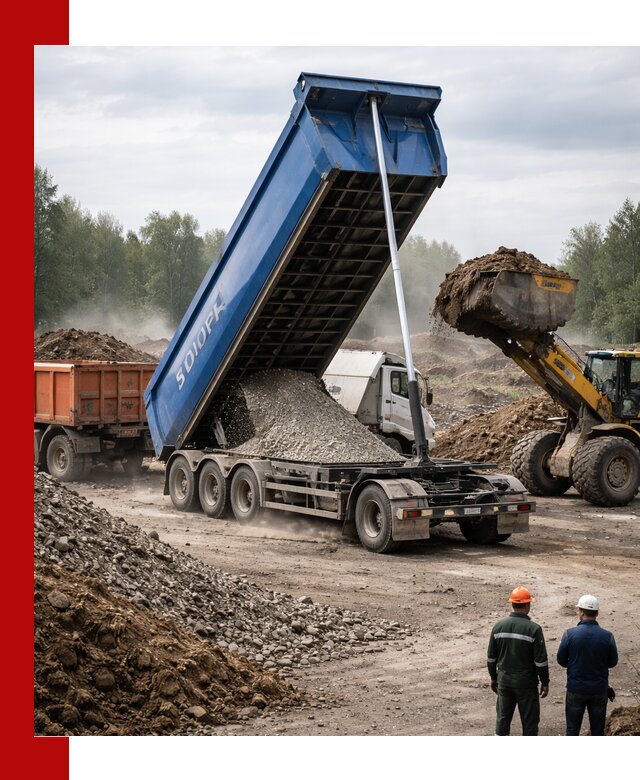 Аренда тонар 40 тонн в Полысаеве с доставкой материалов