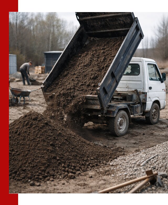 Аренда минисамосвала в Полысаеве для доставки сыпучих материалов