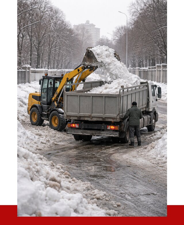 Вывоз снега с погрузкой в Полысаеве от 3599 р. ПРОНЕРУДПлс