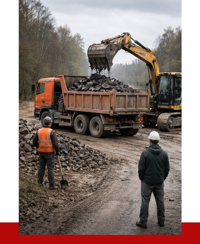 Вывоз асфальта в Полысаеве от 4627 р. самосвалом ПРОНЕРУДПлс