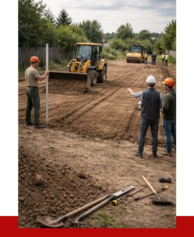 Планировка участка грунтом в Полысаеве от 4627 р ПРОНЕРУДПлс