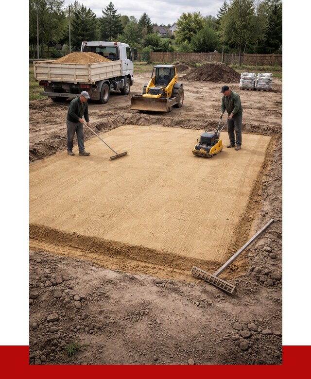 Устройство песчаной подушки в Полысаеве от 4627 р. ПРОНЕРУДПлс